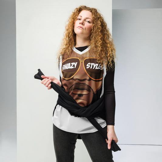 Swazy Recycled unisex basketball jersey