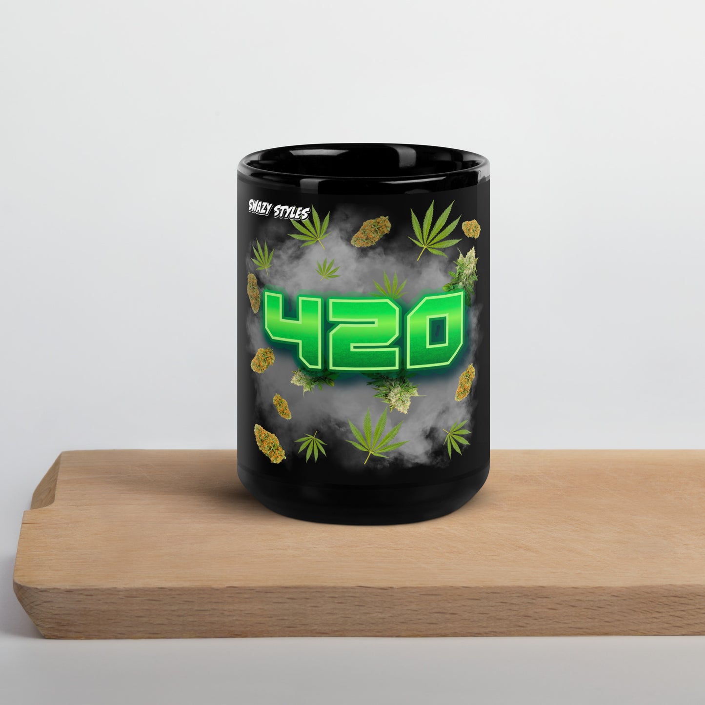 420 Black Glossy Mug