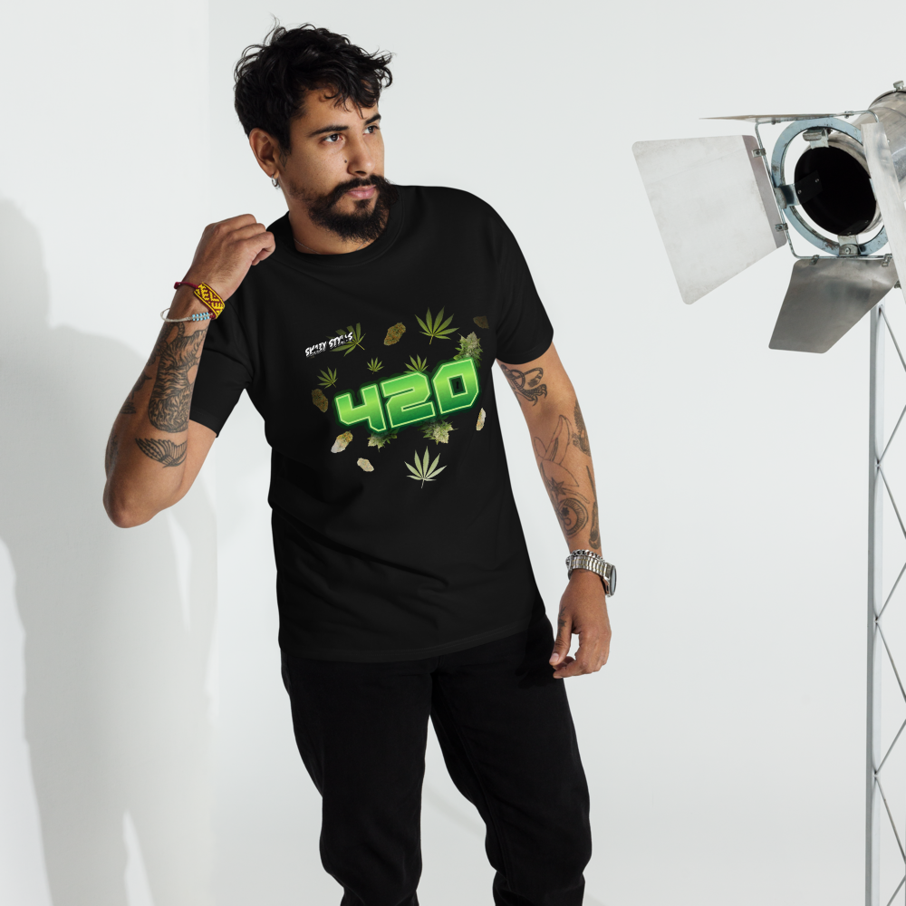 Swazy 420 Men’s premium heavyweight tee