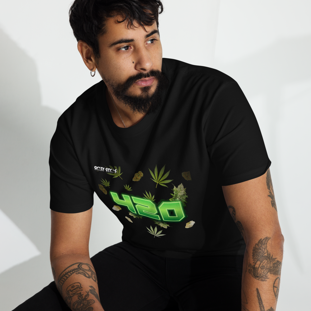 Swazy 420 Men’s premium heavyweight tee