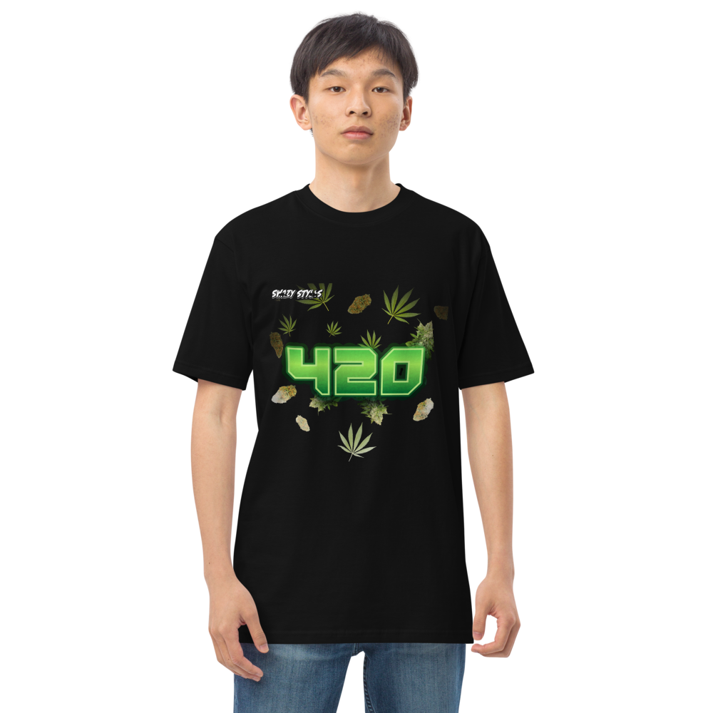 Swazy 420 Men’s premium heavyweight tee