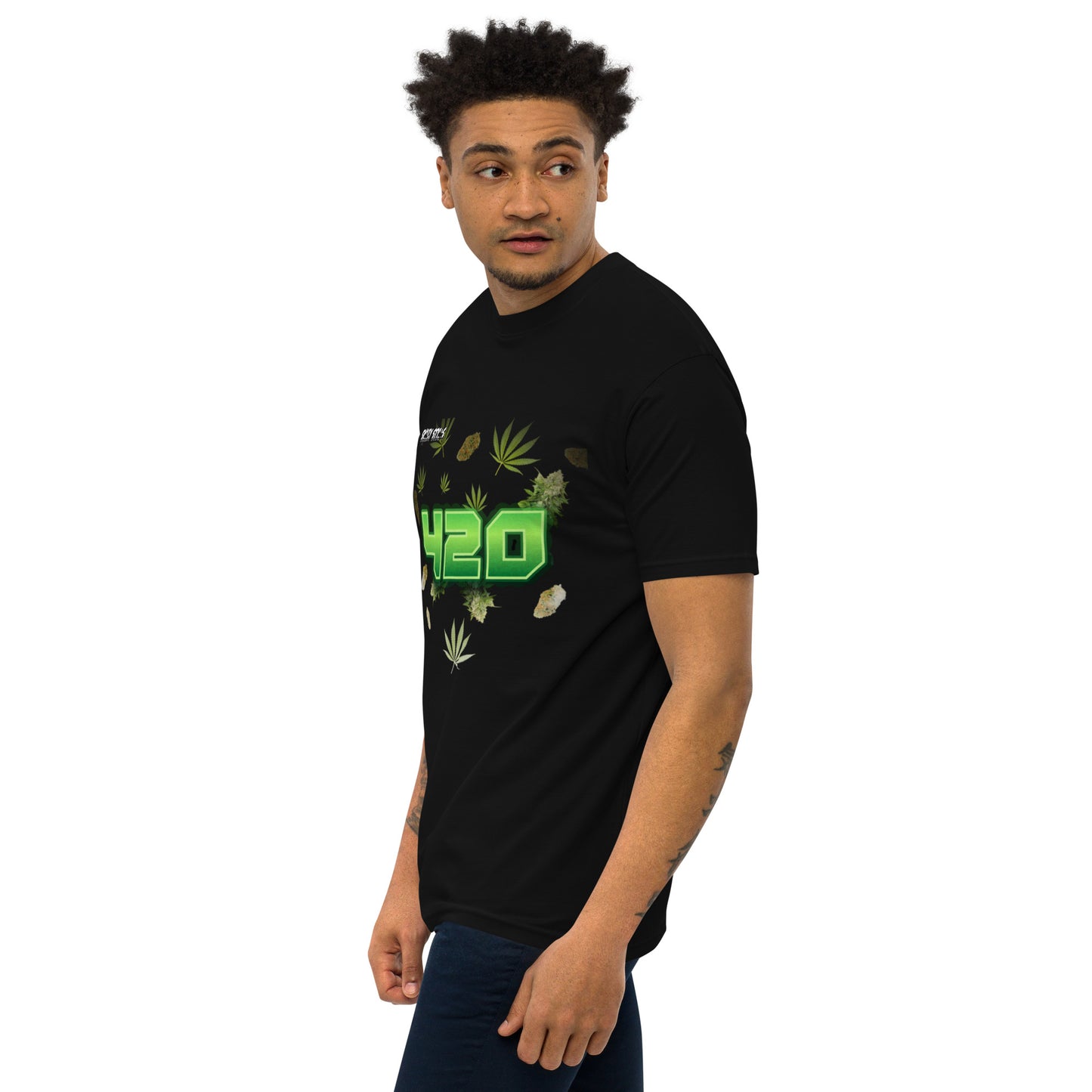 Swazy 420 Men’s premium heavyweight tee