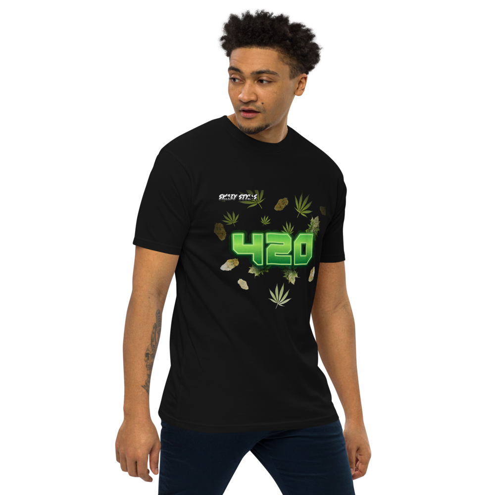 Swazy 420 Men’s premium heavyweight tee