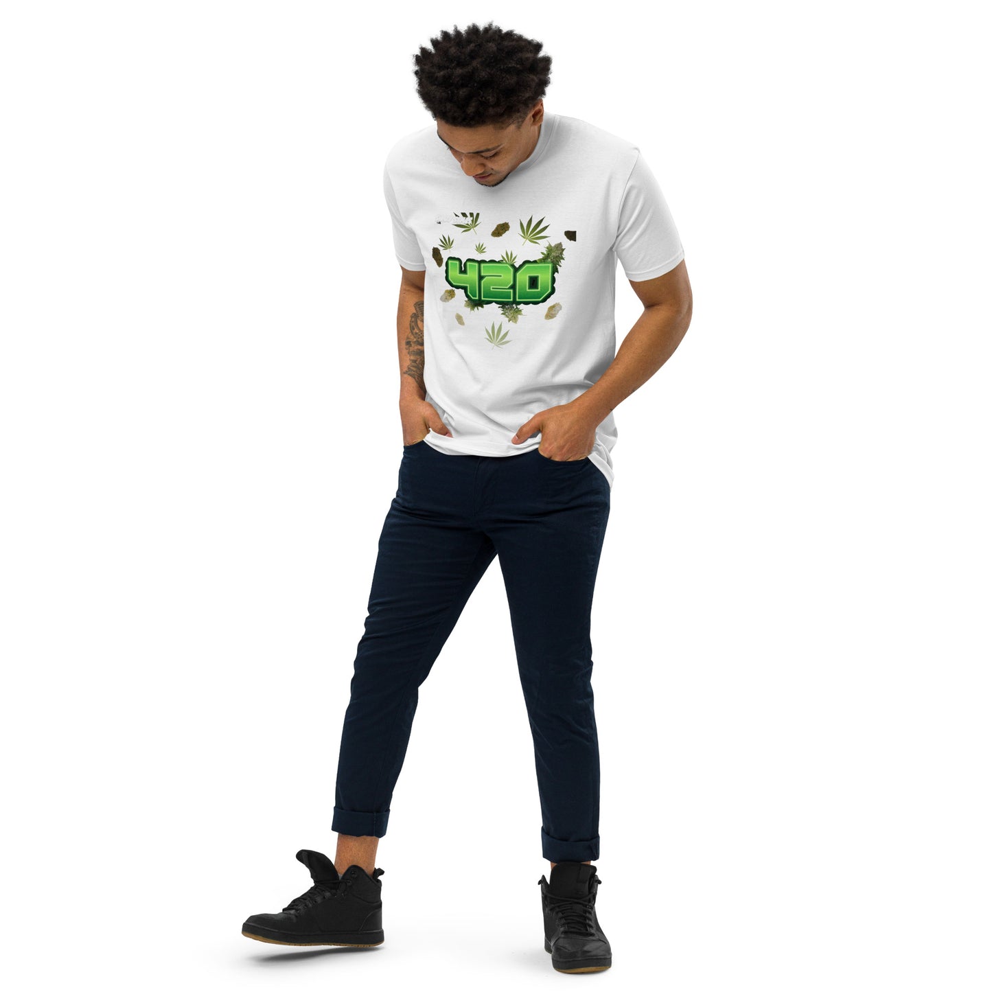 Swazy 420 Men’s premium heavyweight tee