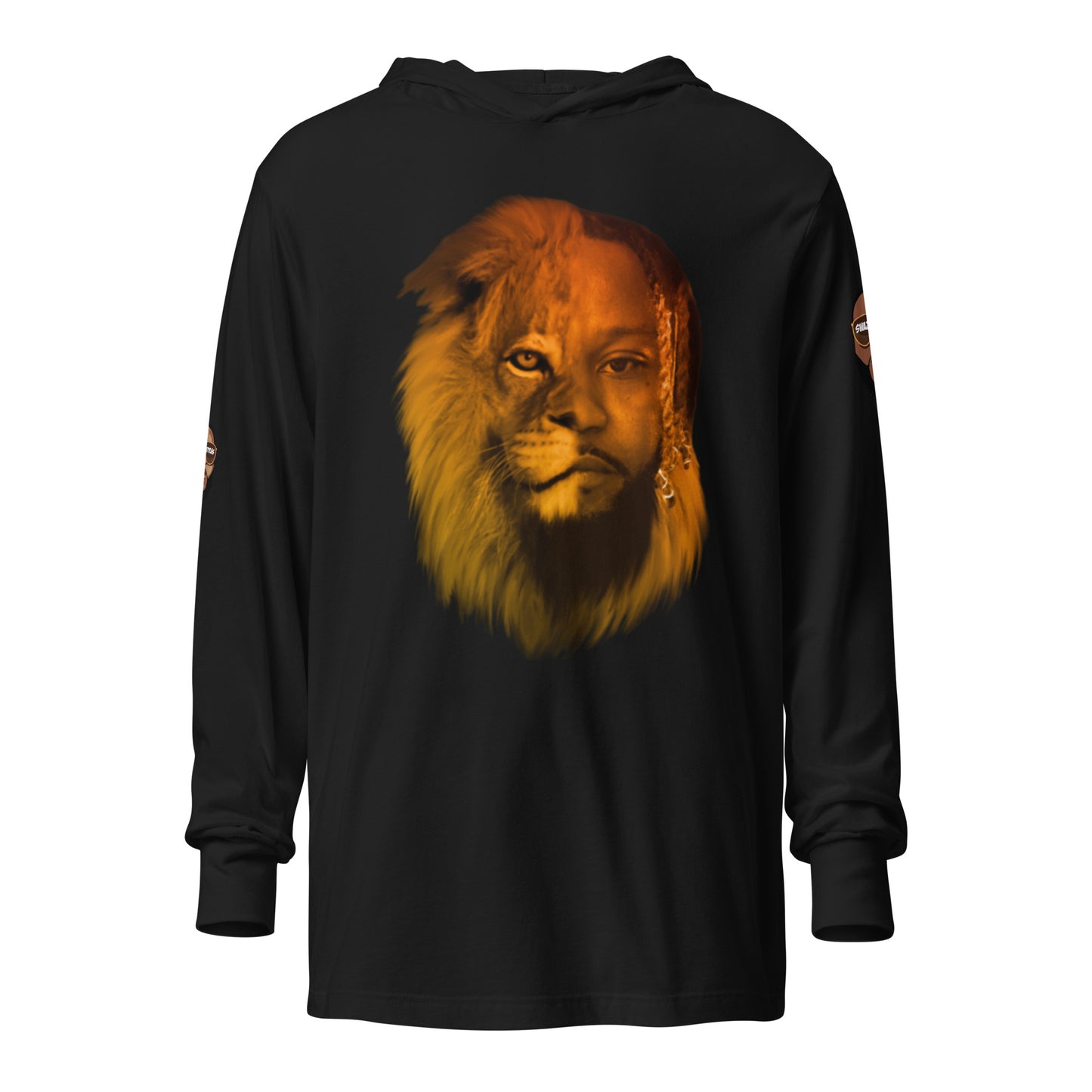 Swazy Lion Hooded long-sleeve tee