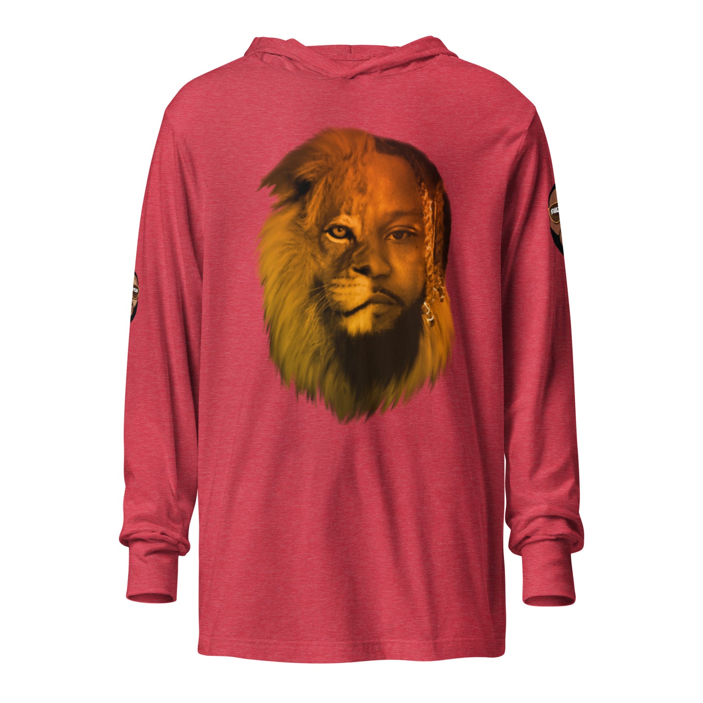 Swazy Lion Hooded long-sleeve tee