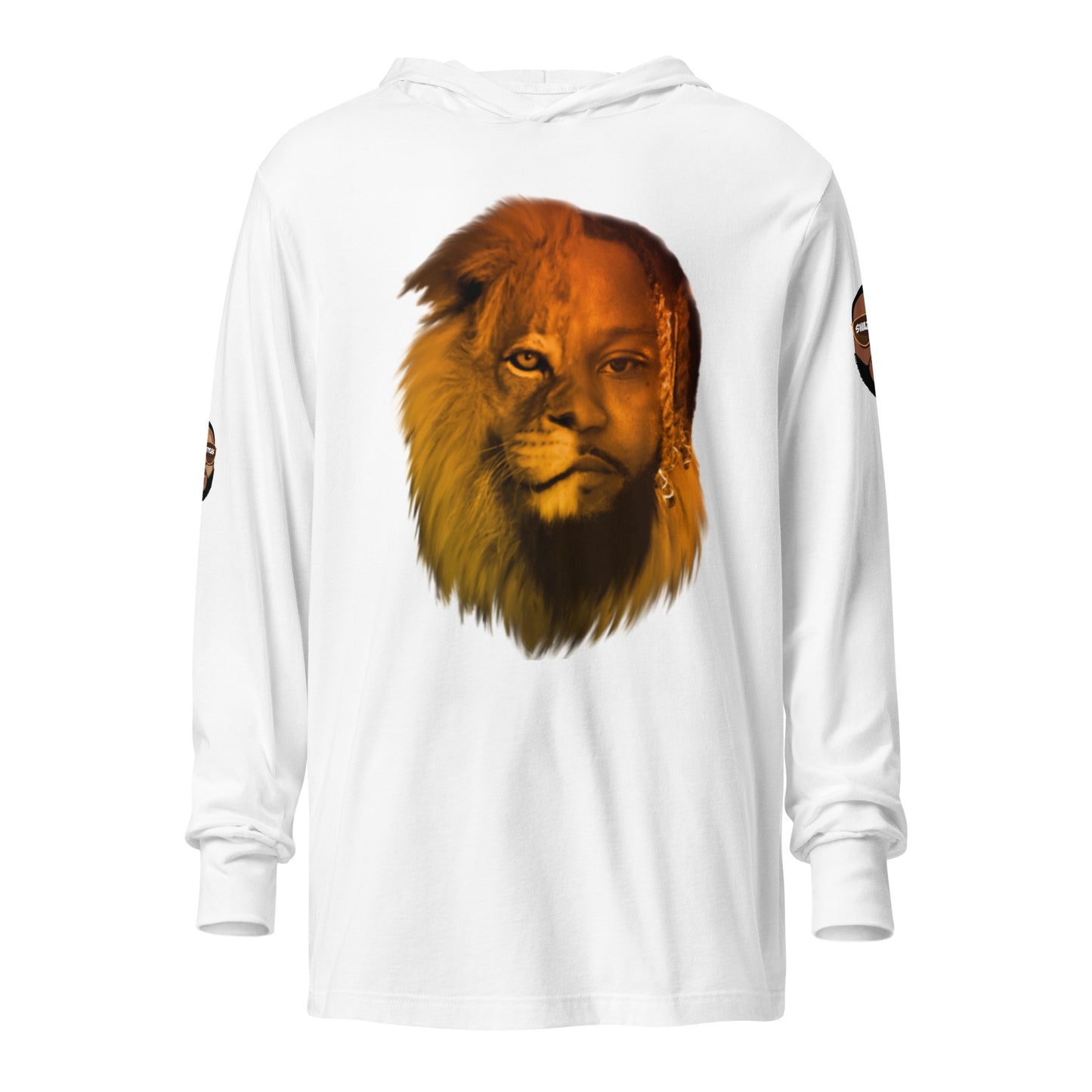 Swazy Lion Hooded long-sleeve tee