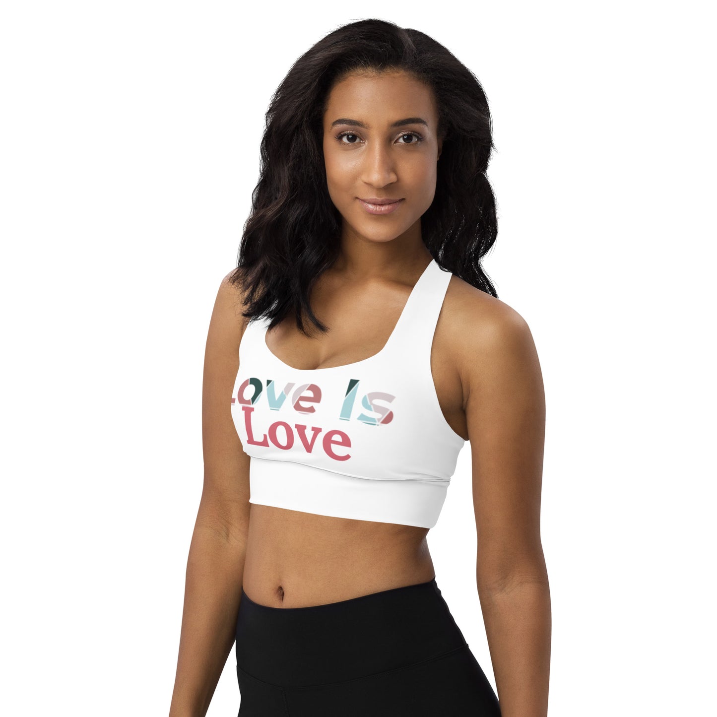 Swazy Love Is Love Longline sports bra