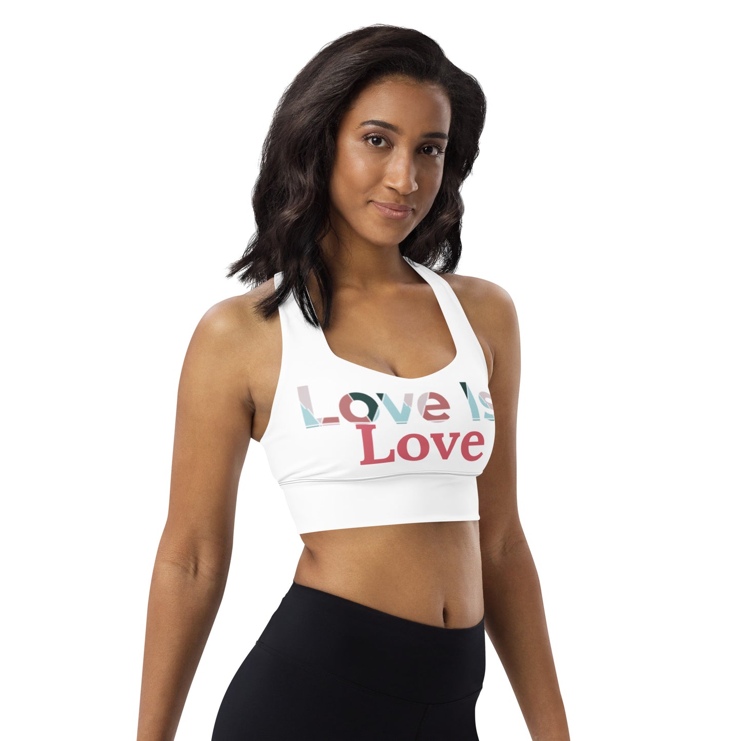 Swazy Love Is Love Longline sports bra