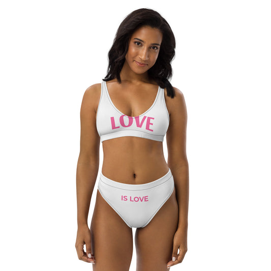 Swazy Love is Love Recycled high-waisted bikini