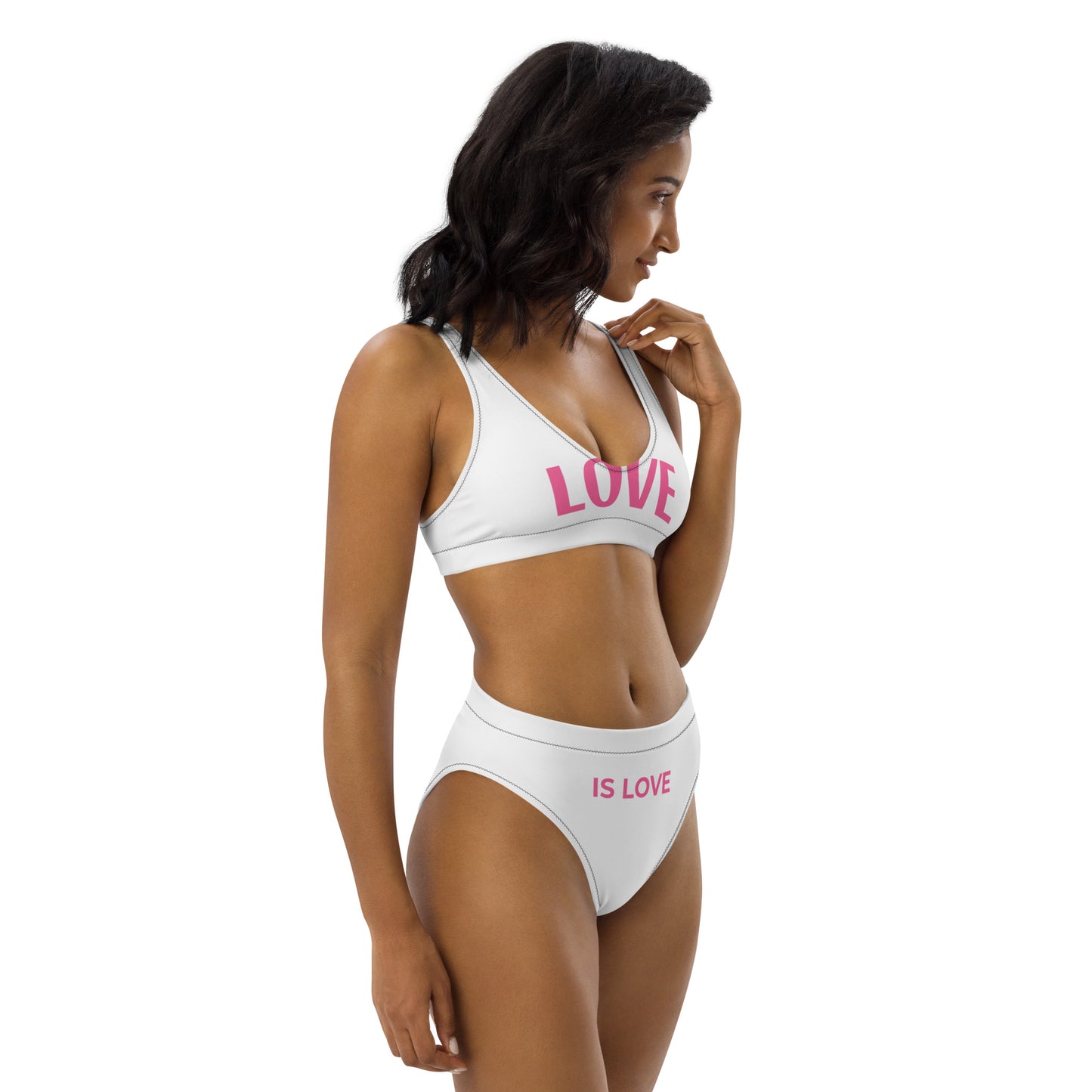 Swazy Love is Love Recycled high-waisted bikini