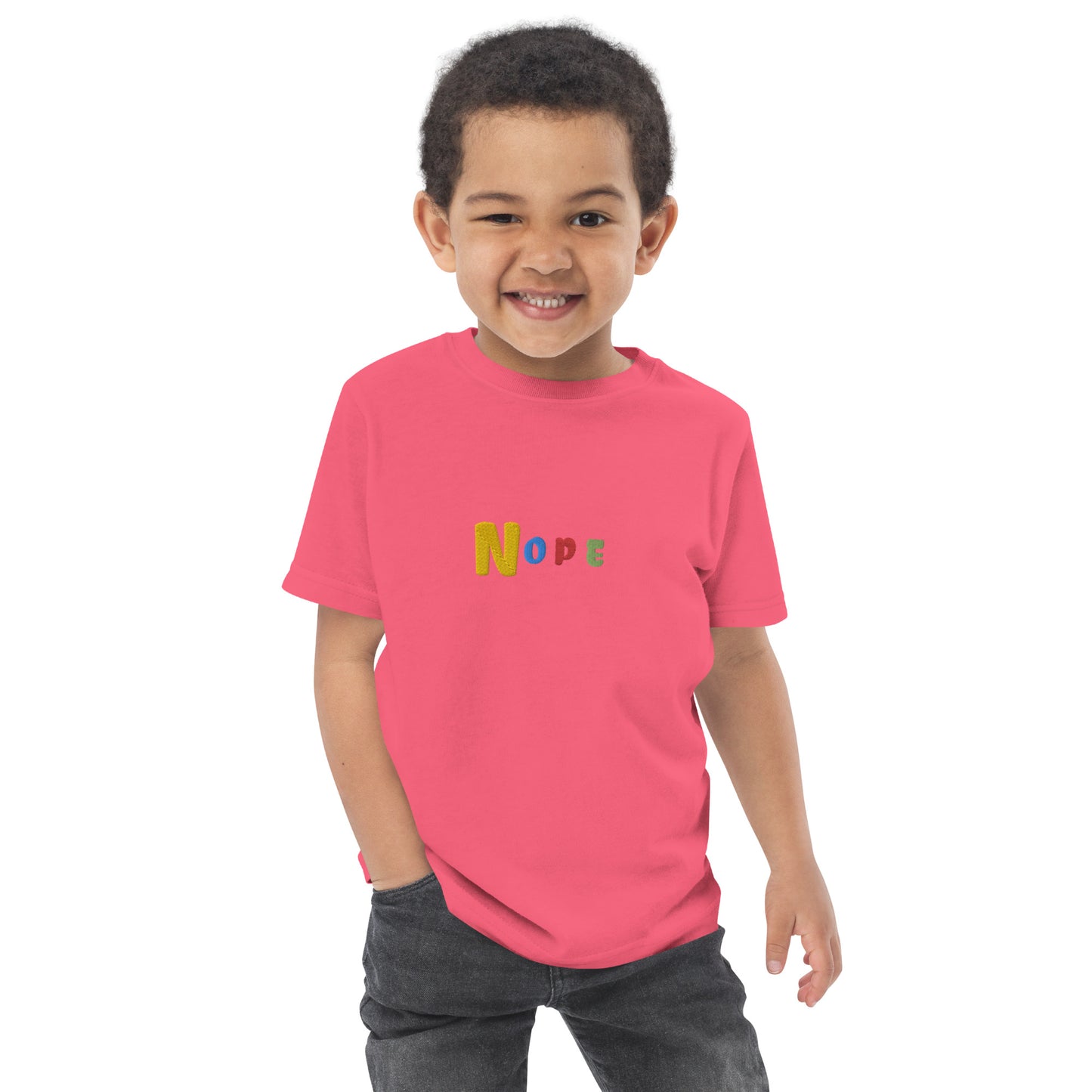 Nope Toddler jersey t-shirt