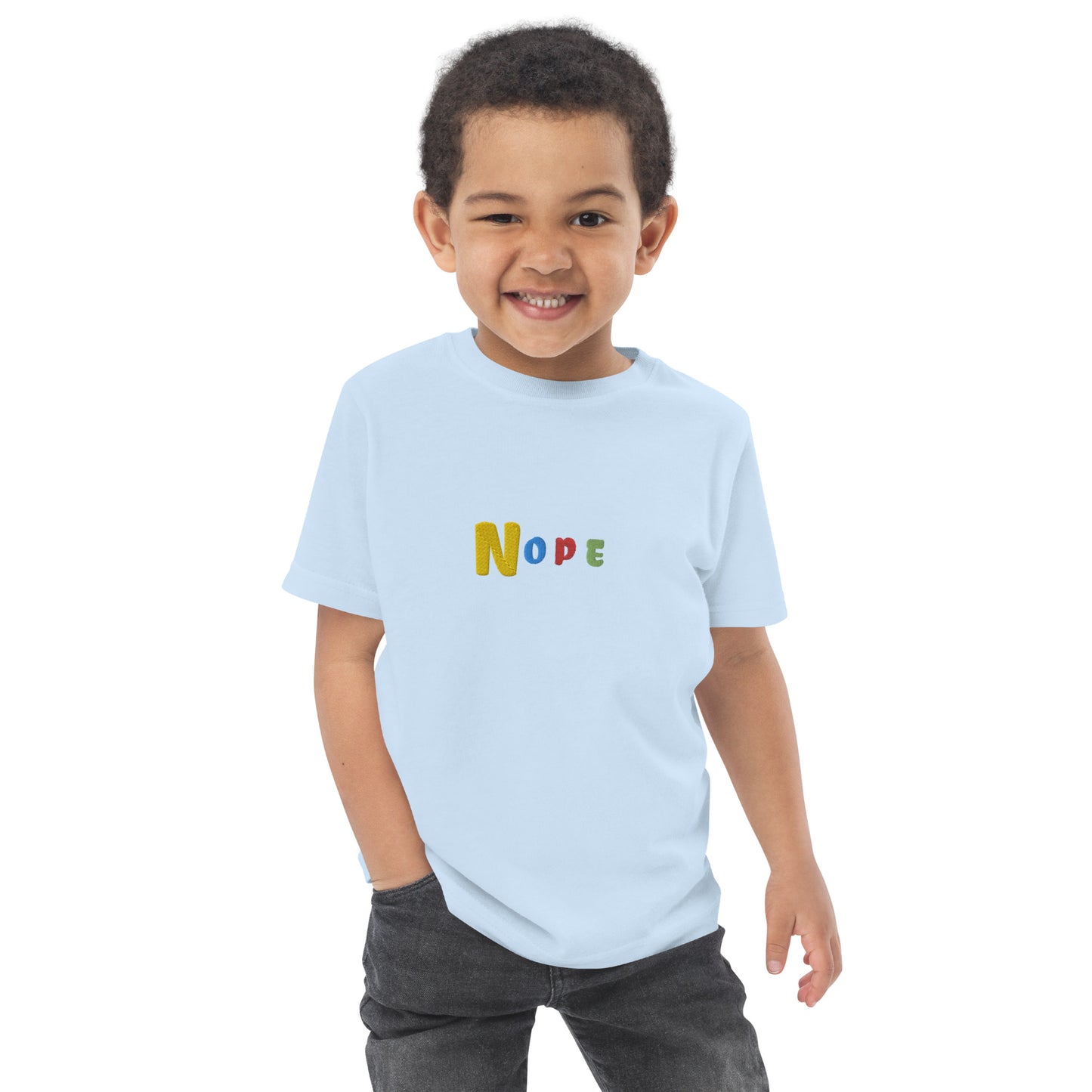 Nope Toddler jersey t-shirt