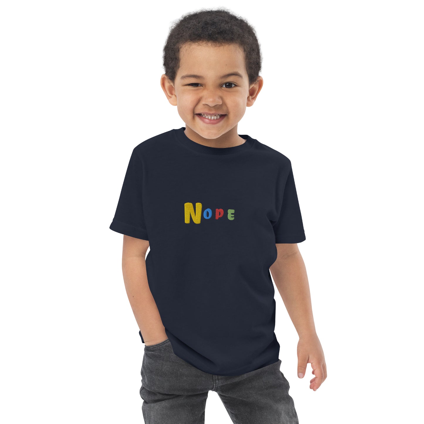 Nope Toddler jersey t-shirt