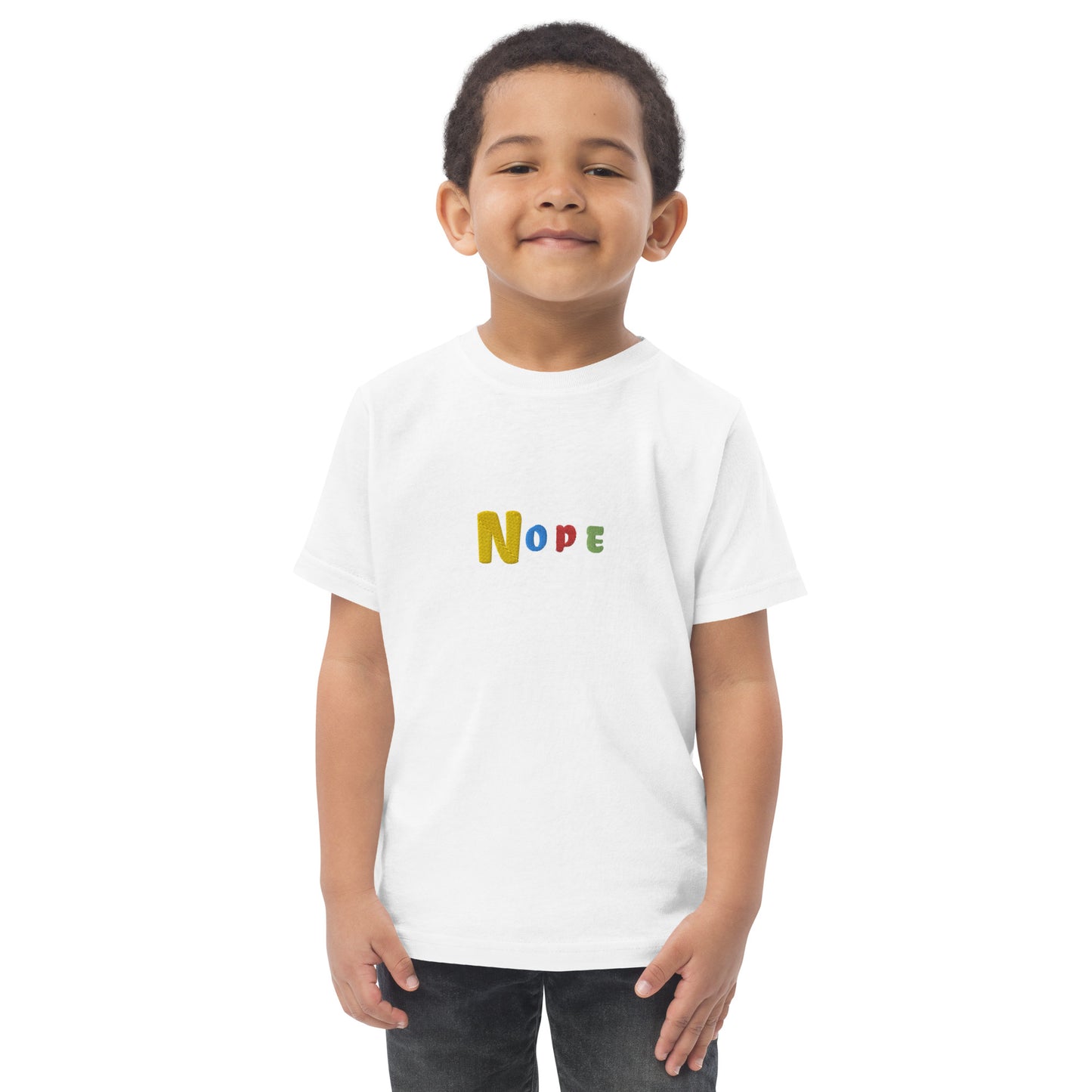 Nope Toddler jersey t-shirt