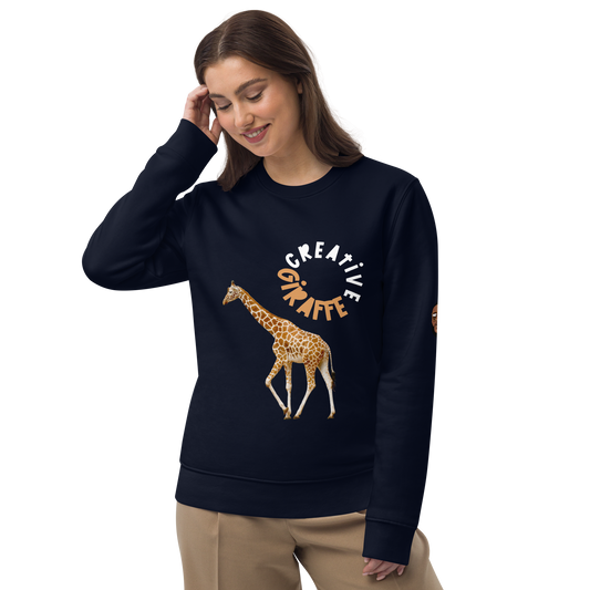 Creative Giraffe Swazy Unisex eco sweatshirt
