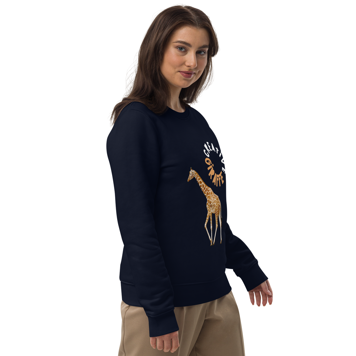 Creative Giraffe Swazy Unisex eco sweatshirt