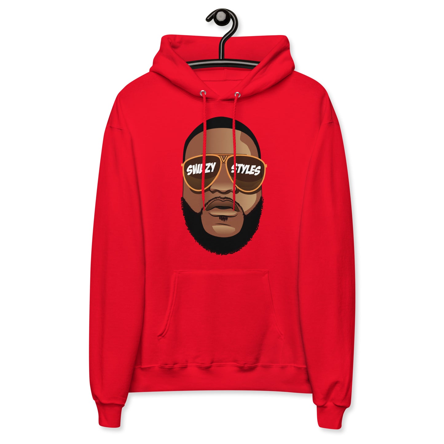 Swazy Big face Unisex fleece hoodie